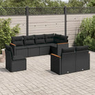 Loungestel in beige materiaal met waterdichte tas en gepoedercoat staal - Zwart / Zonder tafel - Tuinsets