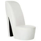 Loungestoel met pump ontwerp in kunstleer voor een moderne uitstraling - Wit / 1 - Fauteuils & Relaxfauteuils