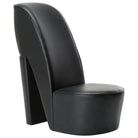 Loungestoel met pump ontwerp in kunstleer voor een moderne uitstraling - Zwart / 1 - Fauteuils & Relaxfauteuils