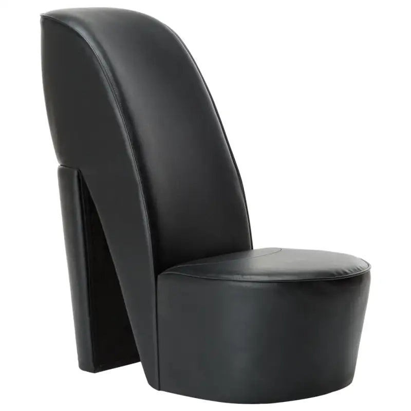 Loungestoel met pump ontwerp in kunstleer voor een moderne uitstraling - Zwart / 1 - Fauteuils & Relaxfauteuils