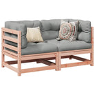 Loungetafelset van massief Douglas vurenhout voor tuin of terras - Natuurlijk douglashout / Nee - Tuinsets