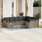 Loungetuig met beige materiaal en gepoedercoat staal voor buiten - Grijs - Tuinsets