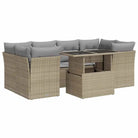 Loungetuig waterdichte zak beige materiaal en gepoedercoat staal - Tuinsets