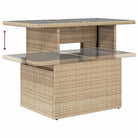 Loungetuig waterdichte zak beige materiaal en gepoedercoat staal - Tuinsets
