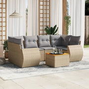 Loungetuigels in beige materiaal met gepoedercoat staal afmetingen - Tuinsets