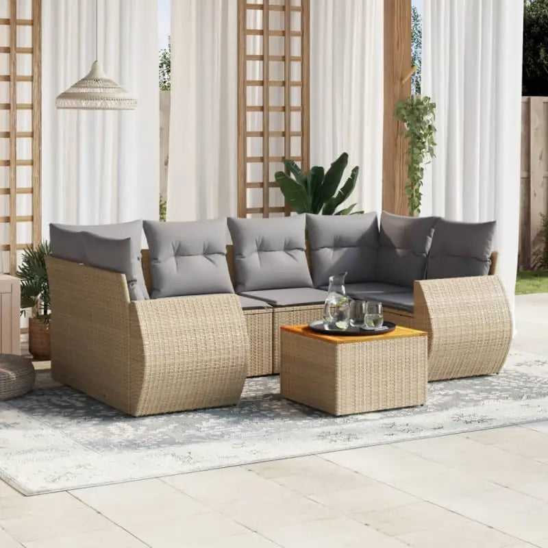 Loungetuigels in beige materiaal met gepoedercoat staal afmetingen - Tuinsets