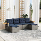 Loungetuigenset in grijs materiaal met gepoedercoat staal afmetingen - Tuinsets