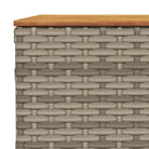 Loungetuins Set met Grijs Materiaal en Natuurlijke Olieafwerking - Tuinsets