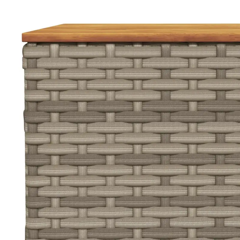 Loungetuins Set met Grijs Materiaal en Natuurlijke Olieafwerking - Tuinsets