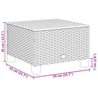 Loungetuins Set met Grijs Materiaal en Natuurlijke Olieafwerking - Tuinsets