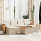 Loungetuinset in beige materiaal met gepoedercoat staal afmetingen - Tuinsets