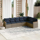 Loungetuinset in grijs materiaal met waterdichte tas en gepoedercoat staal - Tuinsets