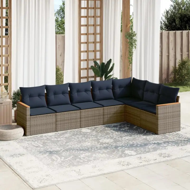 Loungetuinset in grijs materiaal met waterdichte tas en gepoedercoat staal - Tuinsets