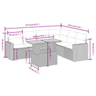 Loungetuinset in zwart materiaal met gepoedercoat staal afmetingen - Tuinsets