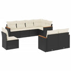 Loungetuinset in zwart materiaal met gepoedercoat staal afmetingen - Tuinsets