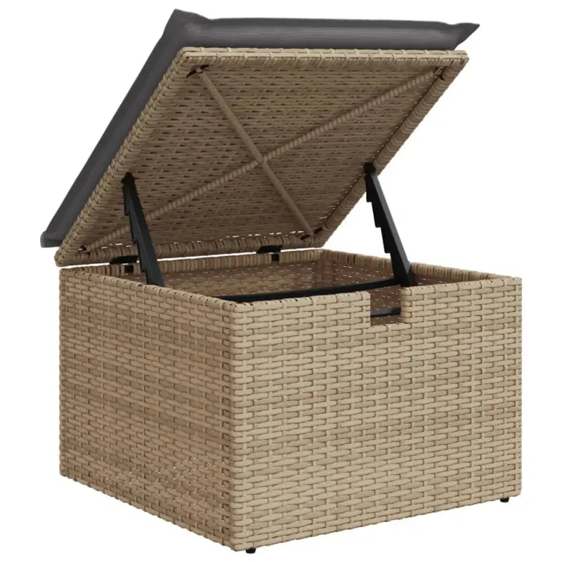 Loungetuinset met beige materiaal en gepoedercoat staal afmetingen - Tuinsets