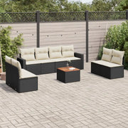 Loungetuinset met poly rattan en gepoedercoat staal voor buitenplezier - Tuinsets
