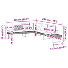 Loungetuinset met poly rattan en gepoedercoat staal voor comfortabele zitervaring - Tuinsets