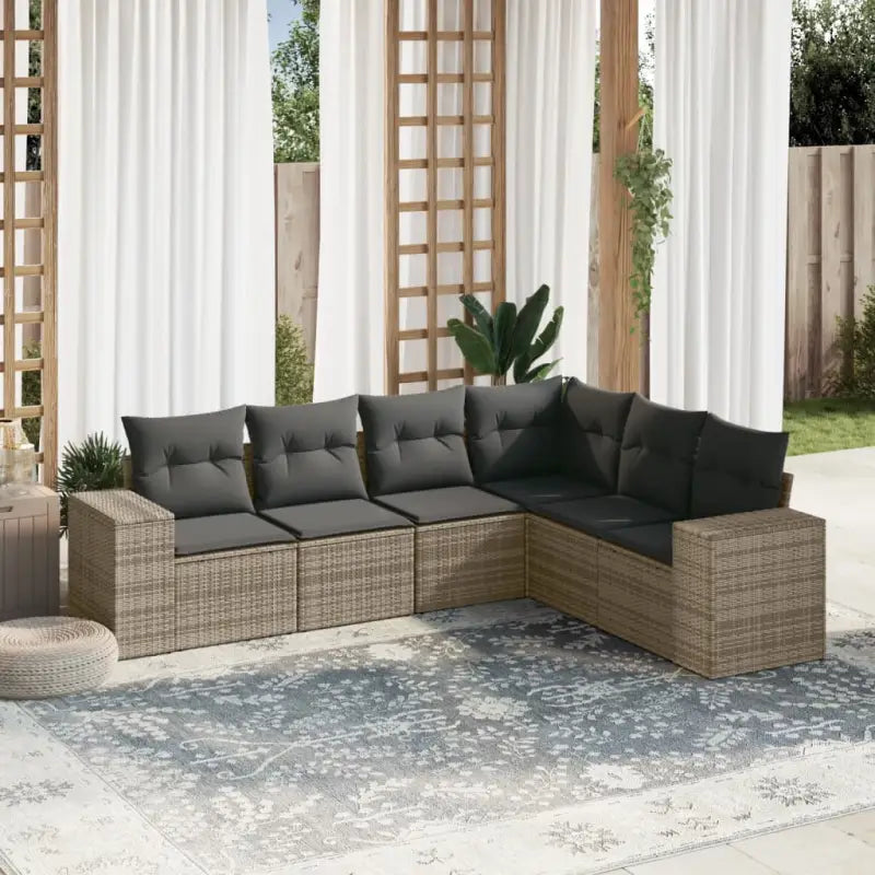 Loungetuinset met waterdichte tas en beige materiaal in gepoedercoat staal - grijs en donkergrijs / Zonder tafel