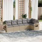 Loungetuinset met waterdichte tas en beige materiaal op gepoedercoat staal - beige en lichtgrijs / Zonder tafel
