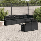 Loungetuinset met waterdichte tas en zwart gepoedercoat staal - Tuinsets