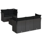 Loungetuinset met waterdichte tas en zwart materiaal van gepoedercoat staal - Tuinsets