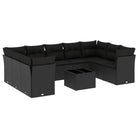 Loungetuinset met waterdichte tas en zwart materiaal van gepoedercoat staal - Tuinsets