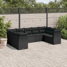 Loungetuinset met waterdichte tas en zwart materiaal van gepoedercoat staal - Zwart / Zonder tafel - Tuinsets
