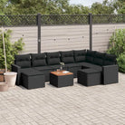Loungetuinset met zwart materiaal en waterdichte tas voor buiten - Tuinsets