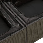 Loungetuinset met zwart materiaal en waterdichte tas voor buiten - Tuinsets