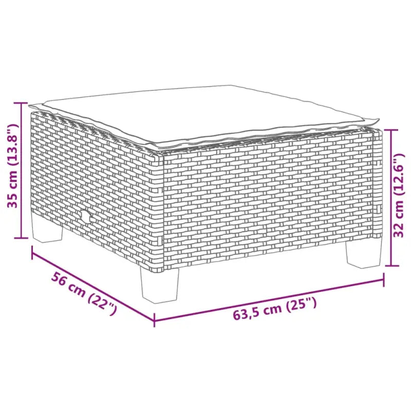 Loungetuinset met zwarte gepoedercoate stalen afwerking en natuurlijke olieafwerking - Tuinsets