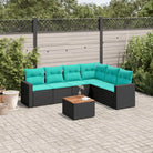Loungetuinset van gepoedercoat staal in zwart materiaal voor buiten genieten - Tuinsets