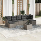 Loungetuinset van gepoedercoat staal met beige materiaal en afmetingen - Grijs / Zonder tafel - Tuinsets