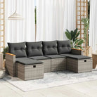 Loungetuinset van gepoedercoat staal met beige materiaal en grote afmetingen - Grijs / met opbergruimte - Tuinsets