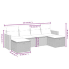 Loungetuinset van gepoedercoat staal met beige materiaal en grote afmetingen - Tuinsets