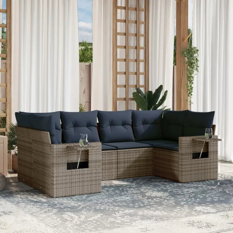 Loungetuinset van gepoedercoat staal met waterdichte tas en afmetingen - Grijs - Tuinsets