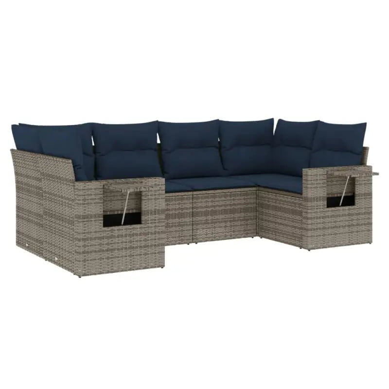 Loungetuinset van gepoedercoat staal met waterdichte tas en afmetingen - Grijs - Tuinsets
