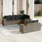 Loungetuinset van grijs gepoedercoat staal met comfortabele afmetingen - Tuinsets