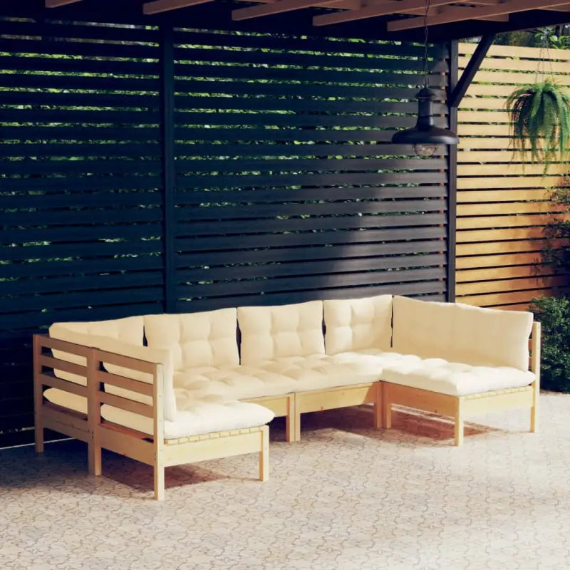 Loungetuinset van massief grenenhout voor ontspanning en samenzijn - Tuinsets