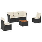 Loungetuinset van poly rattan en gepoedercoat staal met ideale afmetingen - Tuinsets