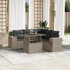 Loungetuinset van zwart materiaal en gepoedercoat staal afmetingen - Lichtgrijs / Met tafel - Tuinsets