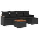Loungetuinset van zwart materiaal en gepoedercoat staal met ideale afmetingen - Tuinsets