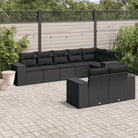 Loungetuinset van zwart materiaal met gepoedercoat staal afmetingen - Tuinsets