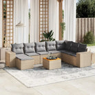 Loungetuinset van zwart materiaal met waterdichte tas en gepoedercoat staal - Beige en grijs - Tuinsets