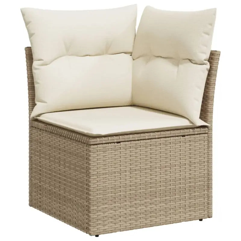 LoungeTuinstoel Set in Beige Material met Waterdichte Tas en Gepoedercoat Staal - Tuinsets