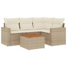 LoungeTuinstoel Set in Beige Material met Waterdichte Tas en Gepoedercoat Staal - Tuinsets