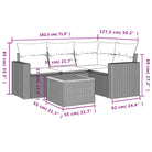LoungeTuinstoel Set in Beige Material met Waterdichte Tas en Gepoedercoat Staal - Tuinsets