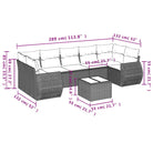 Loungezetel met beige materiaal en gepoedercoat staal afmetingen - Tuinsets