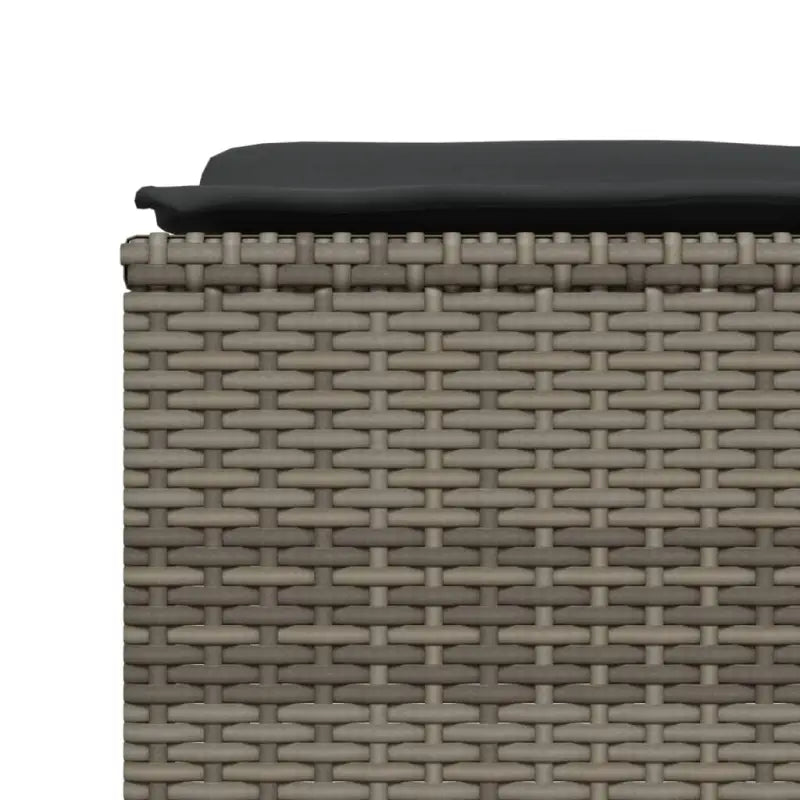 Loungezets in poly rattan met verstelbare posities en gepoedercoat staal - Tuinsets