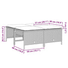 Loungezets in poly rattan met verstelbare posities en gepoedercoat staal - Tuinsets